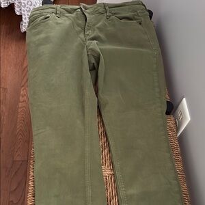 Olive Green Chino Pants